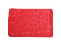 MSV Microfibre Badematte Kiesel Rot 40 x 60 cm