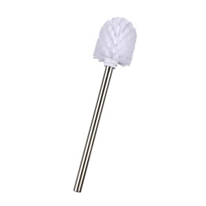 Wenko Brosse WC de remplacement avec manche en acier inoxydable, antirouille.
