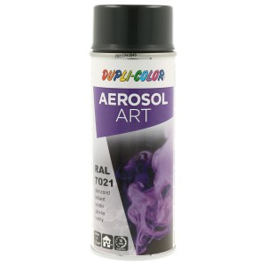 Dupli-Color Aerosol-Art RAL 7021 Vernice spray nero grigio lucido, 400ml.