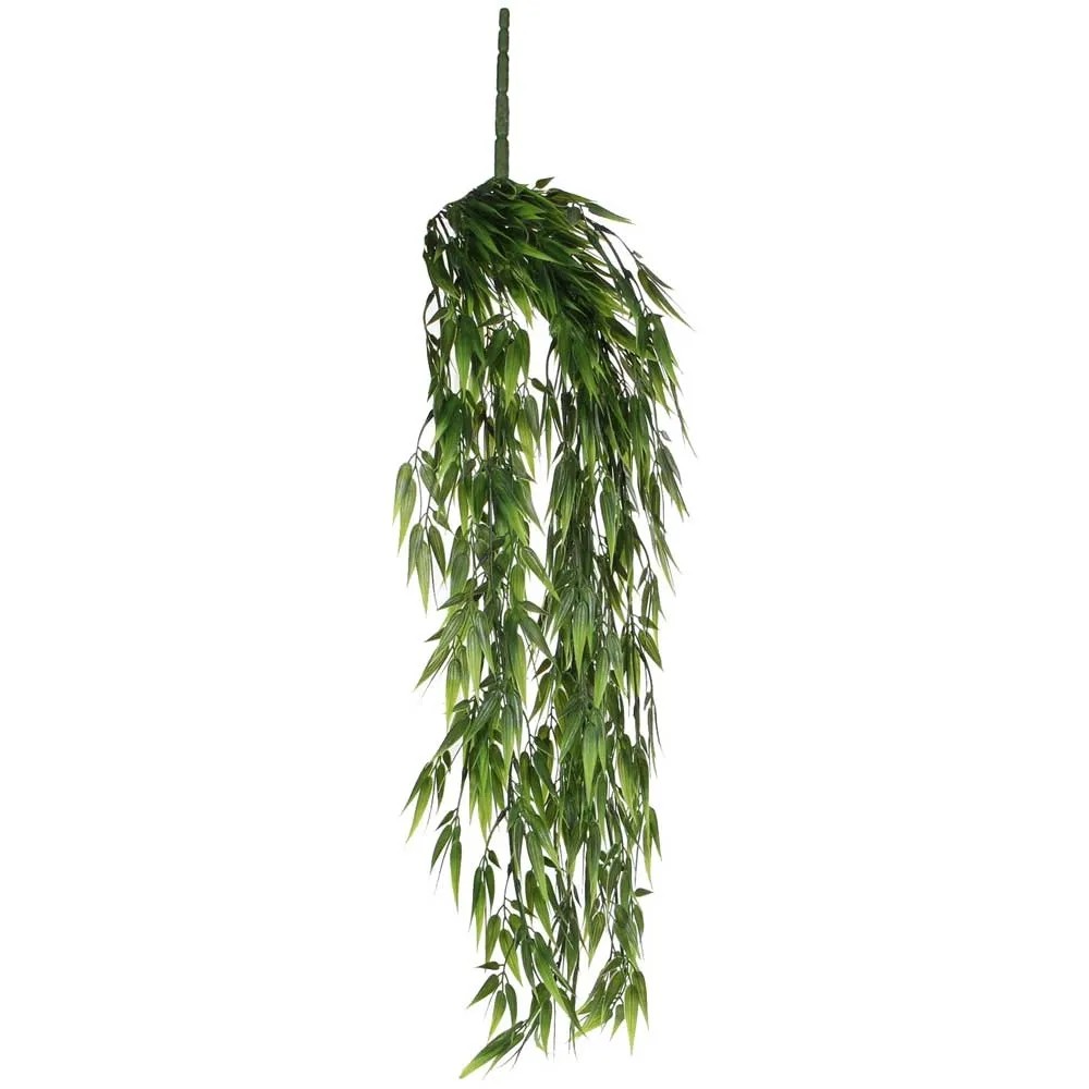 Mica Decorations Kunstpflanze Bambus hngend Grn Topf  15 cm / Hhe 80 cm