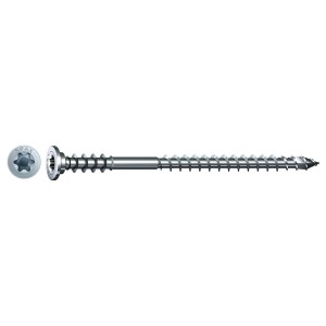 Vis de réglage Spax 6x60 mm, Wirox, avec tête plate et nervures de maintien, 25 pièces