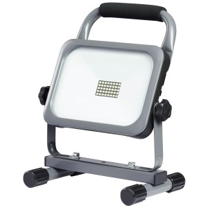 Steffen Faretto LED a batteria Worklight 30W, grigio, con maniglia e supporto.