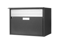 Briefkasten Alu 400 Dunkelgrau-Metallic