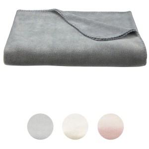 Couverture thermique en polaire douce, 150x200 cm, disponible en plusieurs couleurs.
