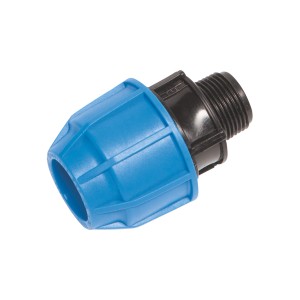 Raccordo LUX-TOOLS per tubi PE, Ø 25 mm x 26,4 mm (R 3/4") in plastica.