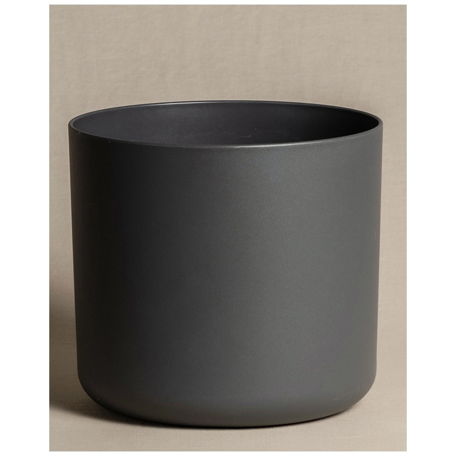 Feey Blumentopf Lumi Kunststoff Anthrazit Ø 22 cm kaufen bei OBI