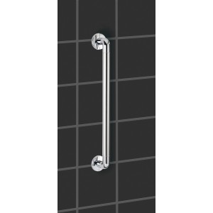Wenko Barre d'appui de baignoire Secura, 64,5 cm, chrome, pour montage mural, pour plus de sécurité dans la salle de bain.