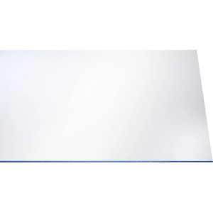 Lastra in polistirolo trasparente, 5 mm di spessore, 1000x500 mm, ideale per interni.