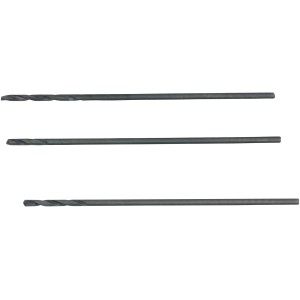 Set di 3 punte da trapano per metallo LUX HSS-G, 0,5 mm, precise per metallo e plastica.