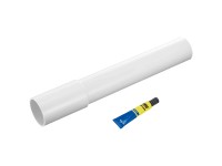 Anschlussrohr für Spülkasten Weiss 300 mm