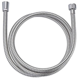 Flexible de douche Diaqua, métal poli, 180 cm de long, flexible pour douche et baignoire.