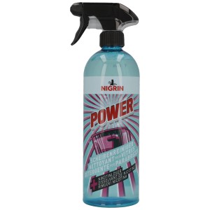 Nigrin Power Scheibenreiniger 750ml im Sprühkopf für streifenfreie Autoglasreinigung.
