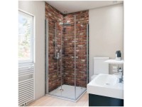 Breuer Rückwand Mauer-Optik Rot 100 x 210 cm