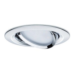 Spot encastrable LED orientable Paulmann Slim Coin, chrome, 6,8W, pour montage au plafond