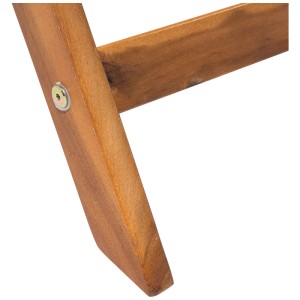 Dettaglio gamba tavolo da giardino Cento in legno acacia, marrone.