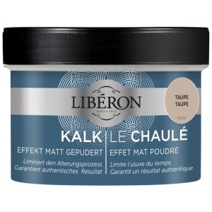 Libéron Pittura effetto gesso Le Chaulé Taupe, barattolo da 0,25 l. Pittura ad effetto per mobili in legno con autentico effetto gesso.