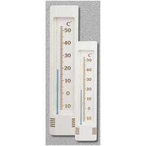 Termometro da interno Möller Therm, plastica bianco-oro. Indicatore di temperatura.