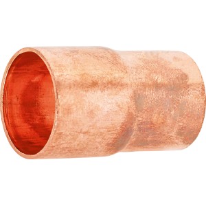 Raccordo a saldare in rame, riduzione da 22 mm a 18 mm, per raccordi a saldare.
