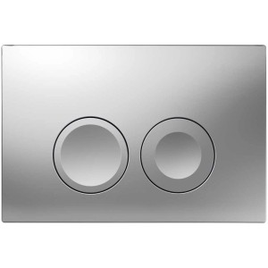 Placca di comando WC Geberit Delta 25, cromo opaco, per doppio scarico.
