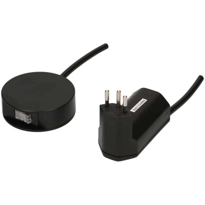 Max Hauri Connecteur intermédiaire avec interrupteur T12/T13 Noir