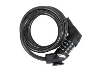 Fischer Zahlen-Spiralkabelschloss Schwarz Ø 10 mm / Länge 120 cm