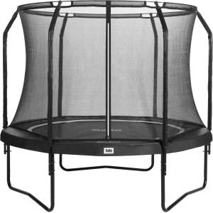 Trampolino da giardino Salta Premium nero con rete di sicurezza, Ø 183 cm.