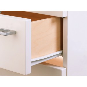 Guide a rulli Hettich, 300mm, bianco, per cassetti fino a 20kg.