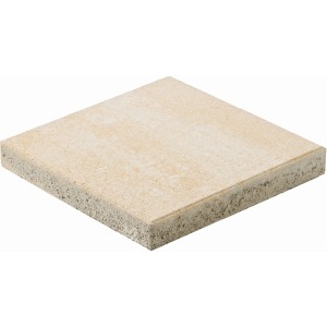 Piastrella per terrazza Verona color arenaria giallo sfumato, 40x40x5 cm, in cemento per terrazza e vialetto.
