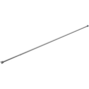 Barre de rideau de douche Diaqua Basic chromée, barre de tension extensible pour douche et baignoire.