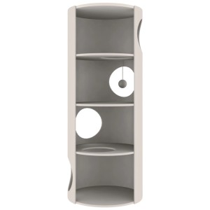 Arbre à chat Trixie Cat Tower Edoardo, 100 cm, taupe/crème, avec 4 étages et jouet.