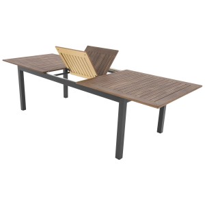 Tavolo da giardino allungabile Doppler Expert Plus Wood, marrone-antracite.