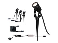 Paulmann LED-Spot Outdoor Plug & Shine mit Erdspiess Schwarz Spot-Set