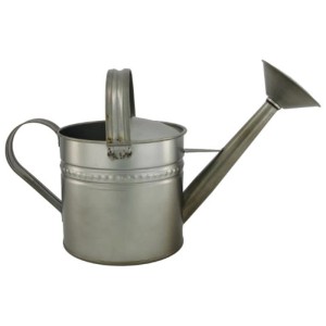 Annaffiatoio DecoFinder Bedoli in metallo zincato, taglia S, per giardino e interni.