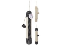 Kratzbaum Sisal Schwarz-Weiss / Höhe 38 cm