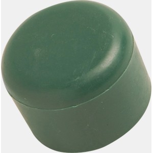 Capuchon de poteau vert Ø 40 mm en PVC pour poteaux de clôture.