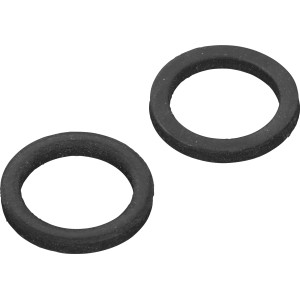 Deux joints toriques en caoutchouc noir, épaisseur 3,5 mm, Ø 19 mm x Ø 25 mm, pour robinets mélangeurs.