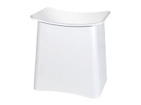Wäschesammler und Badhocker Wing Weiss