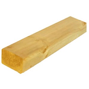 Legno da costruzione impregnato verde, 11,5x7,5 cm, lunghezza 2,5 m, abete rosso, per sottostrutture esterne.