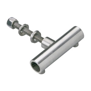 Support de barre ronde V2A, lot de 5 pour escaliers et rampes, en acier inoxydable.