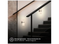 Briloner® Applique a batteria Aura Nichel (HxLxP) 10 x 4 x 22 cm / 1 W / 55 lm