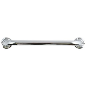 Barre d'appui MSV, 30 cm, acier chromé pour la sécurité de la salle de bain.