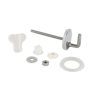 Set di fissaggio WC Wenko per sedili WC in acciaio inox, 8 pezzi.