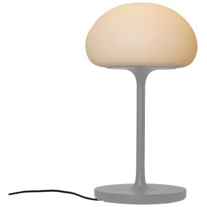 Graue Nordlux LED-Tischleuchte Sponge On A Stick mit warmweissem Licht. Dimmbare Lampe für Innen & Aussen.