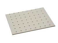 Hartfaserplatte einseitig Weiss gelocht 3 mm Hartfaserplatte einseitig Weiss gelocht 3 mm