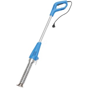 Diserbante CFH E-Bio-Gärtner EBG 666 con manico blu e bruciatore argentato.