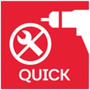 Icona Metabo Quick System: Cambio rapido senza attrezzi di mandrino e portainserti per trapano avvitatore.
