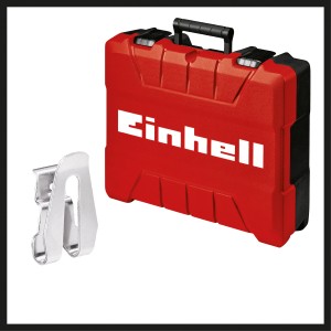 Visseuse à plaques de plâtre sans fil Einhell TE-DY 18 Li Solo dans une mallette avec clip de ceinture.