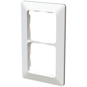 Cornice di copertura bianca Modino Priamos, 150x90mm, con profilo di design per scatole interruttori.