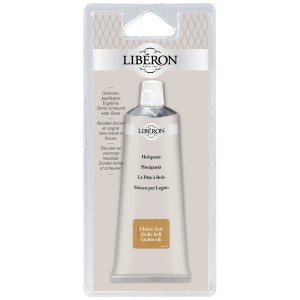 Tube Holzpaste Eiche hell, 80ml, zum Ausbessern von Holz, von Liberon.