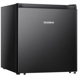 Schwarzer Severin Standkühlschrank KB8879 mit 45 l Fassungsvermögen.